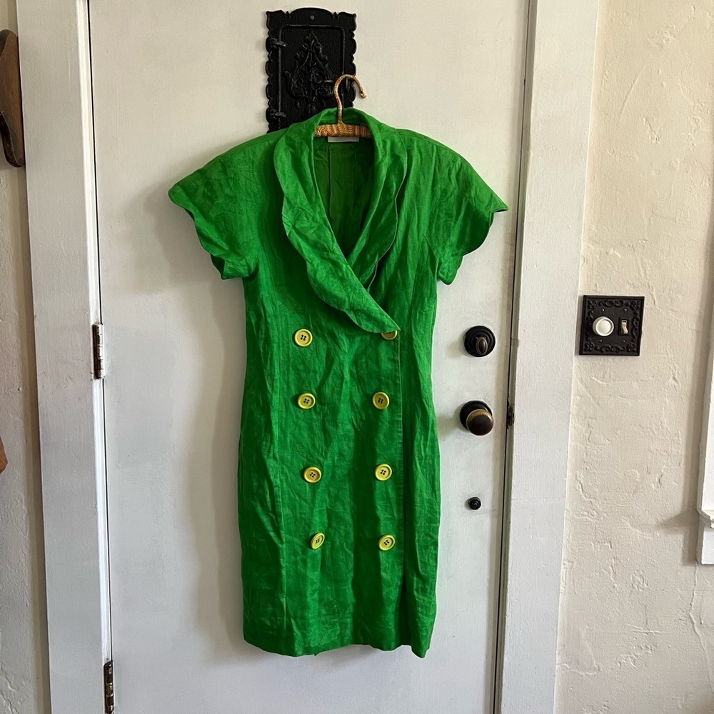 Vintage Albert Nipon Double Breasted Blazer Dress - image 3